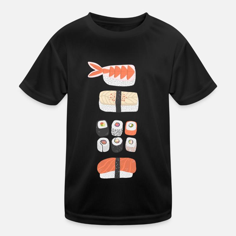 Sushi - Kids Functional T-Shirt - black
