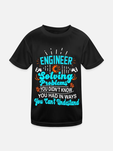Computer Science Computer Scientist Gift - Kids Functional T-Shirt - black - Front