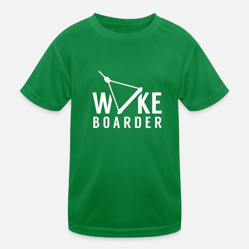 Wakeboarder Drôle Wakeboard Wakeboard Eau T-shirt sport Enfant