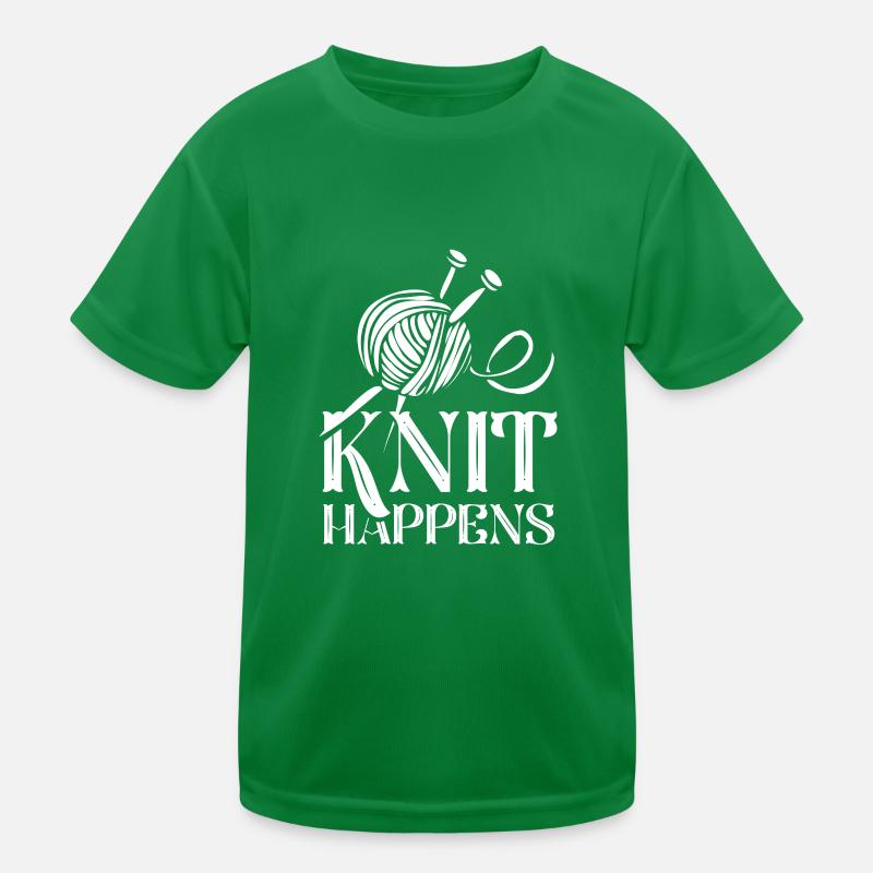Knitting knot knitting knitting knitter Kids Functional T-Shirt