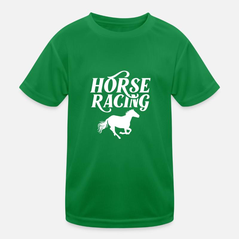 hippodrome de course de chevaux jockey T-shirt sport Enfant