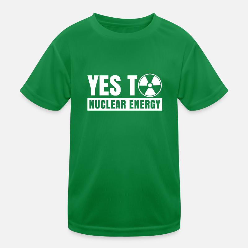Ja zu Atomkraft Kernkraft Nuklear Atom Kinder Funktions-T-Shirt