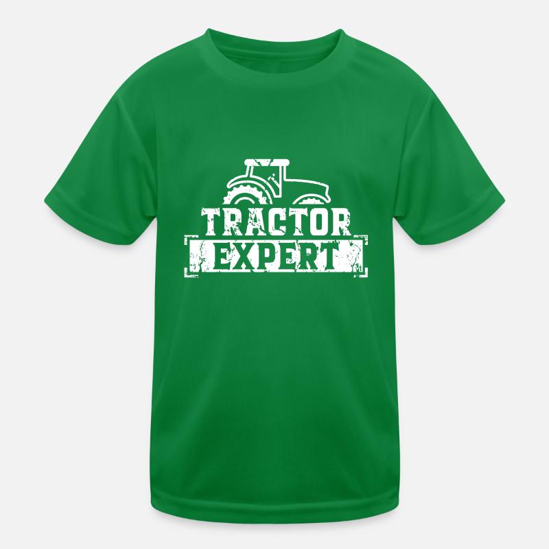 Traktor Experte Trekker Traktorfahrer Traktoren Kinder Funktions-T-Shirt