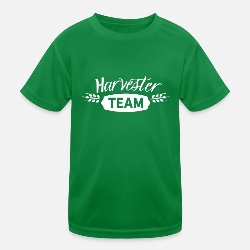 Moissonneuse-batteuse équipe machine agricole conducteur moissonneuse-batteuse T-shirt sport Enfant