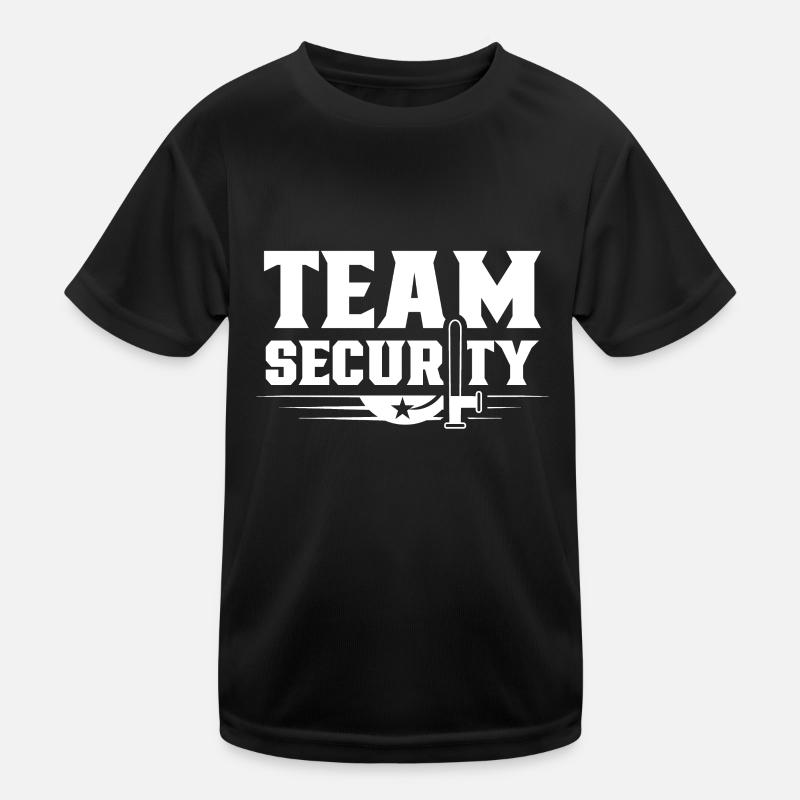Sécurité de sécurité de l’équipe Sécurité Sécurité T-shirt sport Enfant