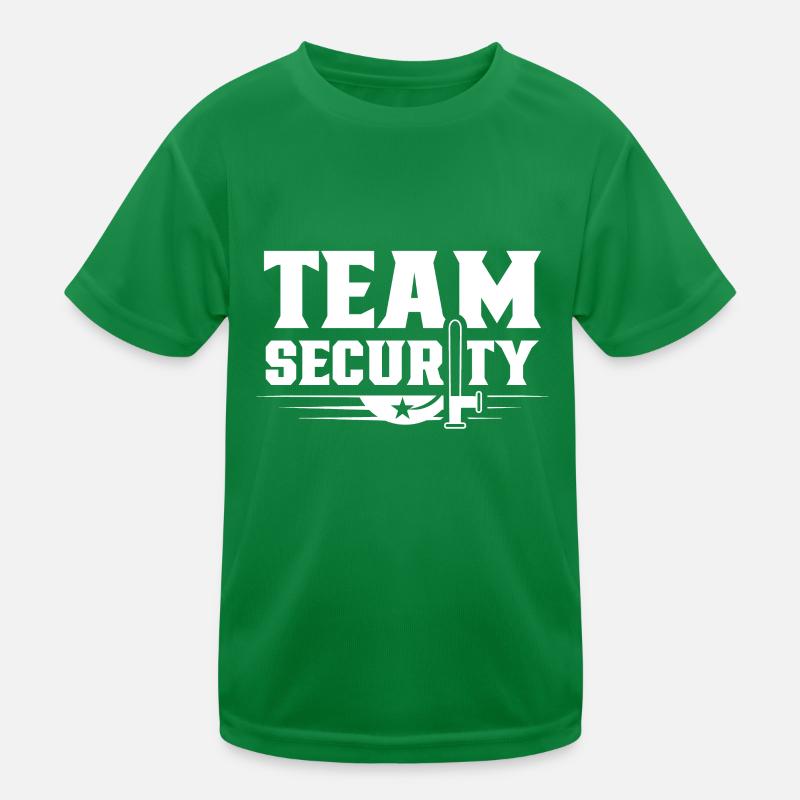 Sécurité de sécurité de l’équipe Sécurité Sécurité T-shirt sport Enfant