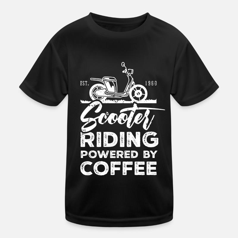 Roller Moped Rollerfahrer Motorroller Fahren Kinder Funktions-T-Shirt