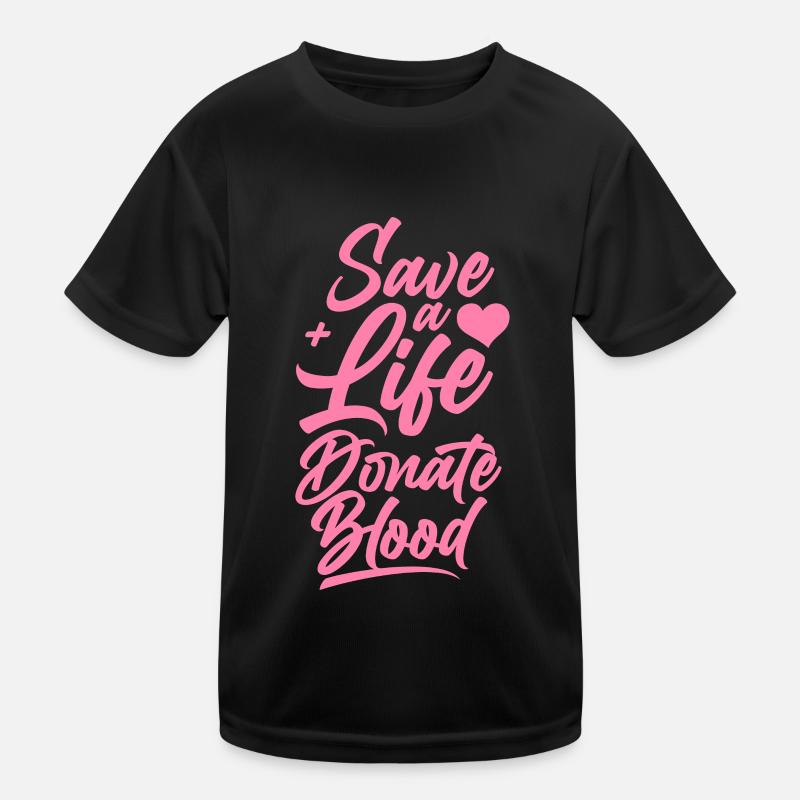 Blutspenden Blut Spenden Blutspende Blutspender Kinder Funktions-T-Shirt