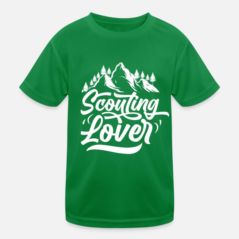 Scout Lovers Tent Camp Clan ScoutIng Kids Functional T-Shirt