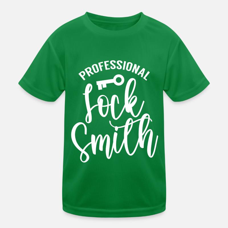 Professional locksmith locksmith Kids Functional T-Shirt