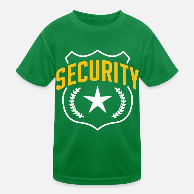 Security Bouncer Security Security Guard Kids Functional T-Shirt