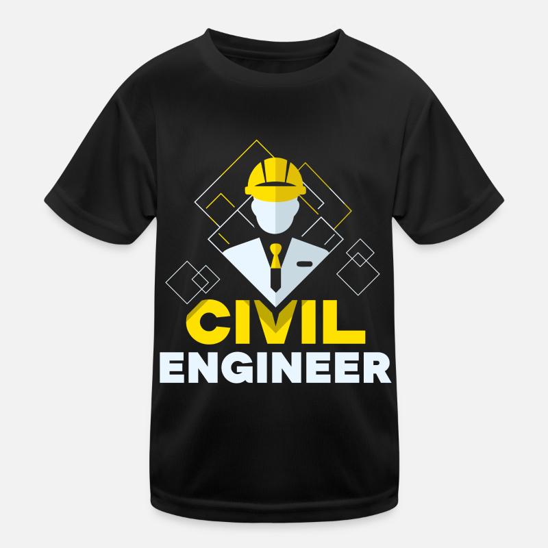 Civil Engineer Civil Engineering Student Profession Kids Functional T-Shirt