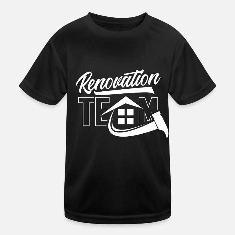 Équipe Rénovation Constructeur Restauration Rénover T-shirt sport Enfant