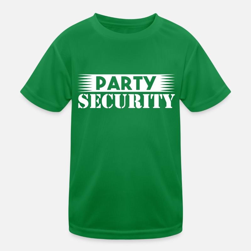 Party Security Security Security Guard Kids Functional T-Shirt