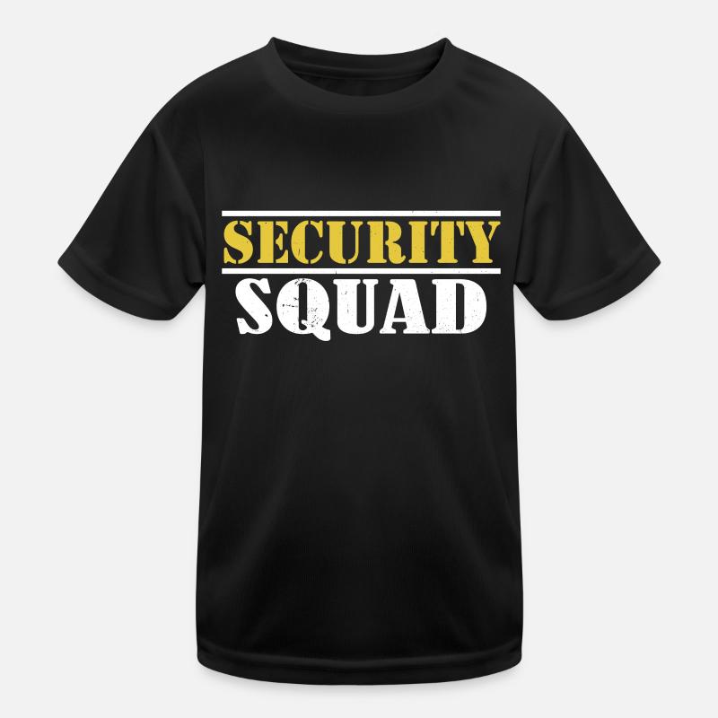 Security Squad Security Security Bouncer Kids Functional T-Shirt