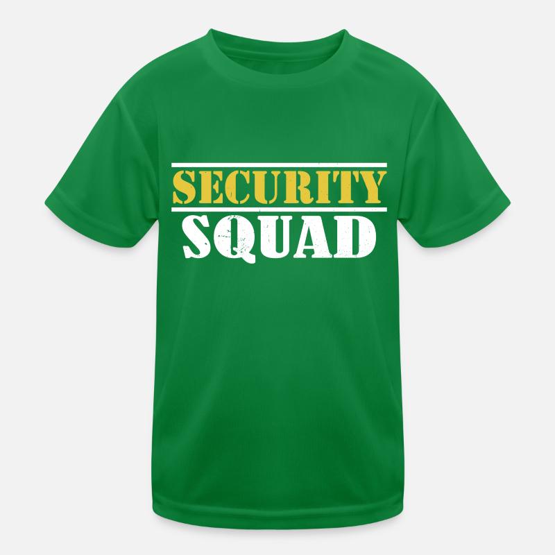 Sicherheits Squad Sicherheit Security Türsteher Kinder Funktions-T-Shirt
