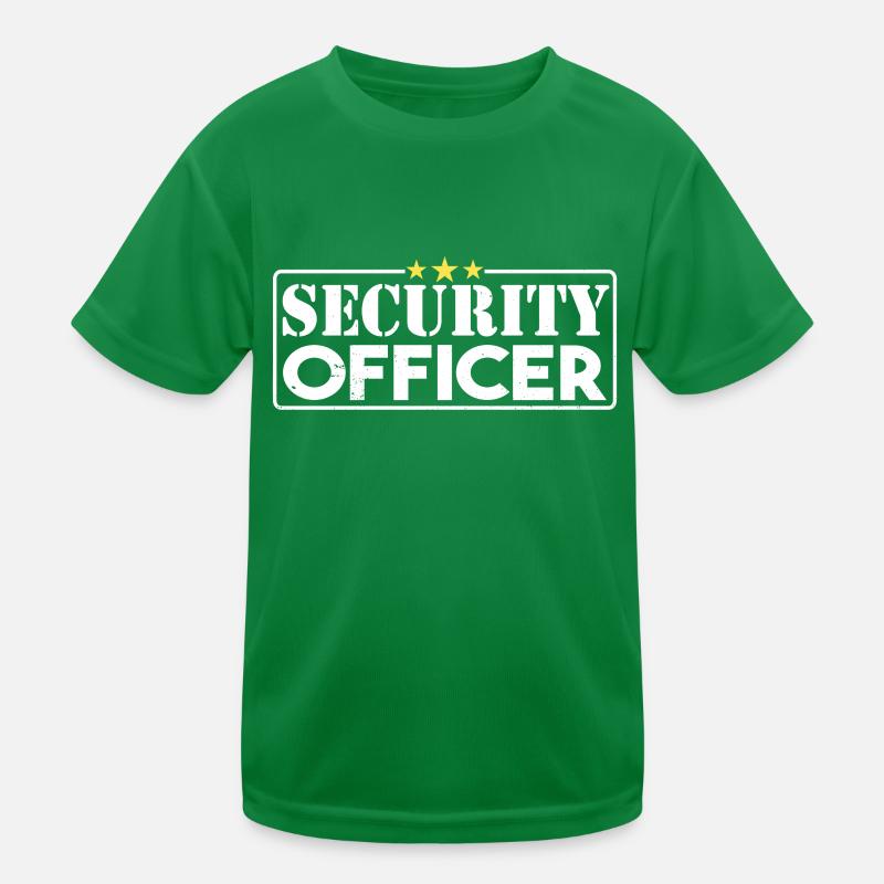 Security Guard Security Security Kids Functional T-Shirt