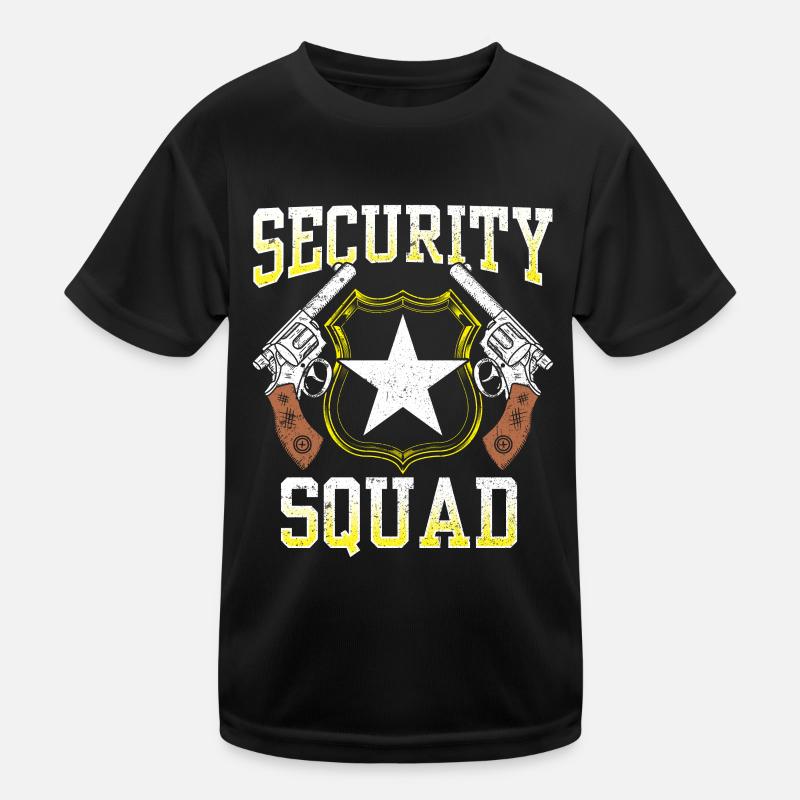 Sécurité de l’équipe de sécurité Sécurité Bouncer T-shirt sport Enfant