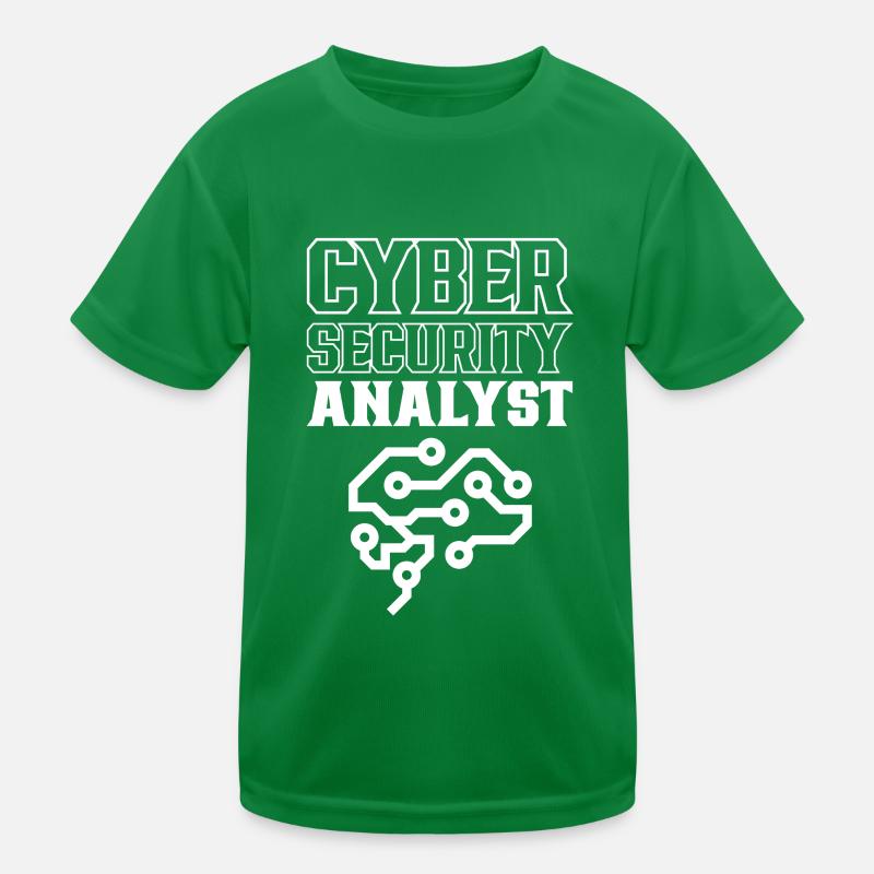 Cybersecurity Analyst IT Sicherheit Hacker Hack Kinder Funktions-T-Shirt