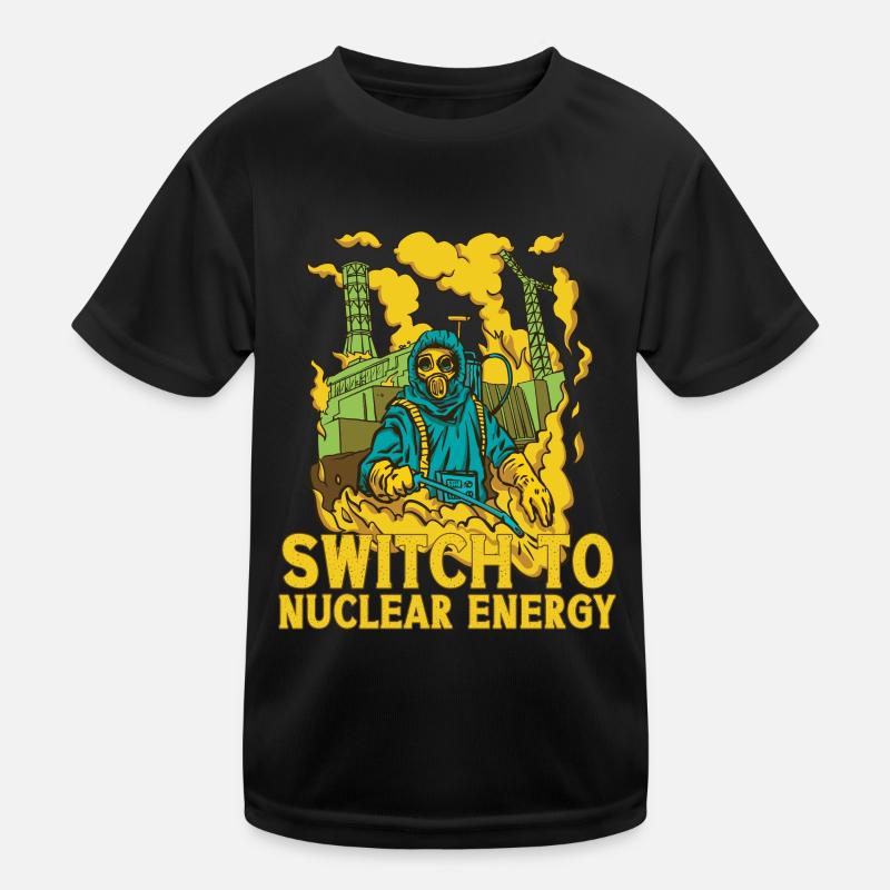 Energiewende zu Atomkraft Atomenergie Kernkraft Kinder Funktions-T-Shirt