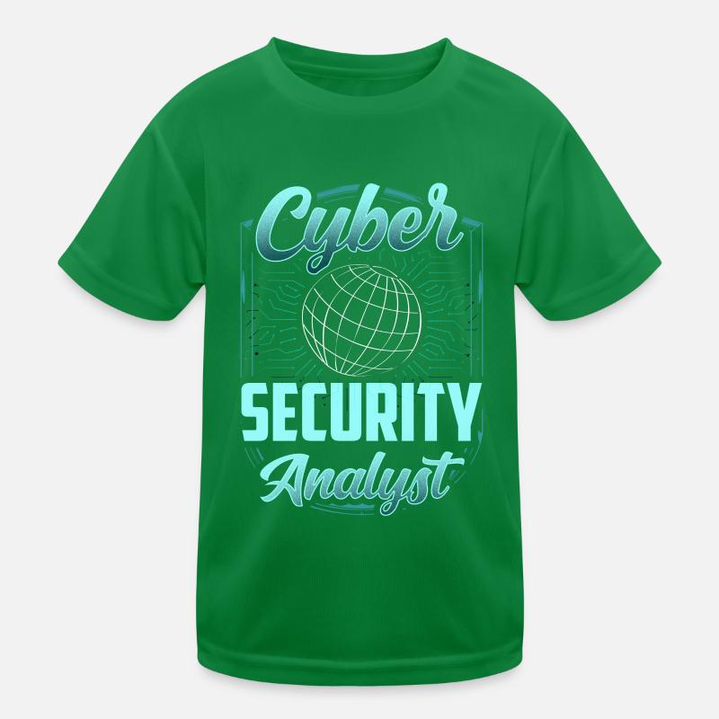 Cybersecurity Analyst Hack Hacker IT Sicherheit Kinder Funktions-T-Shirt