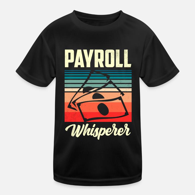 Lohnbuchhaltung Flüsterer Human Resources HR Kinder Funktions-T-Shirt