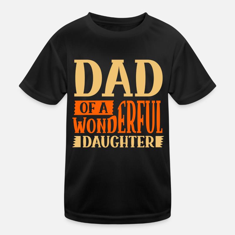 Vater Einer Wunderbaren Tochter Papa Papi Sprüche Kinder Funktions-T-Shirt