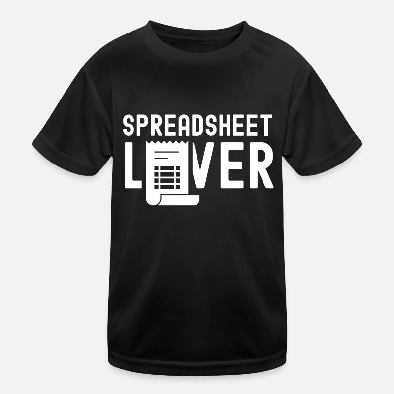 Liebhaber Von Spreadsheets Tabelle Spreadsheet Kinder Funktions-T-Shirt