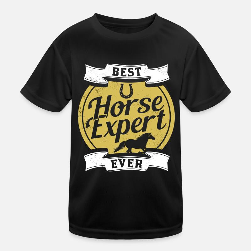 Meilleur expert en chevaux de tous les temps Équitation T-shirt sport Enfant