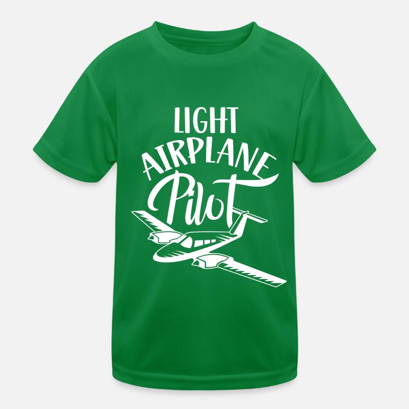 Pilot Eines Leichtflugzeugs Jet Kleinflugzeug Kinder Funktions-T-Shirt