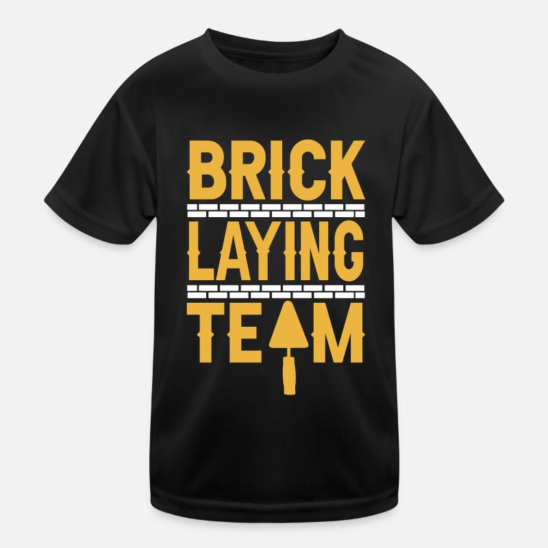 Masonry Team Brick Mason Masonry Masonry Kids Functional T-Shirt