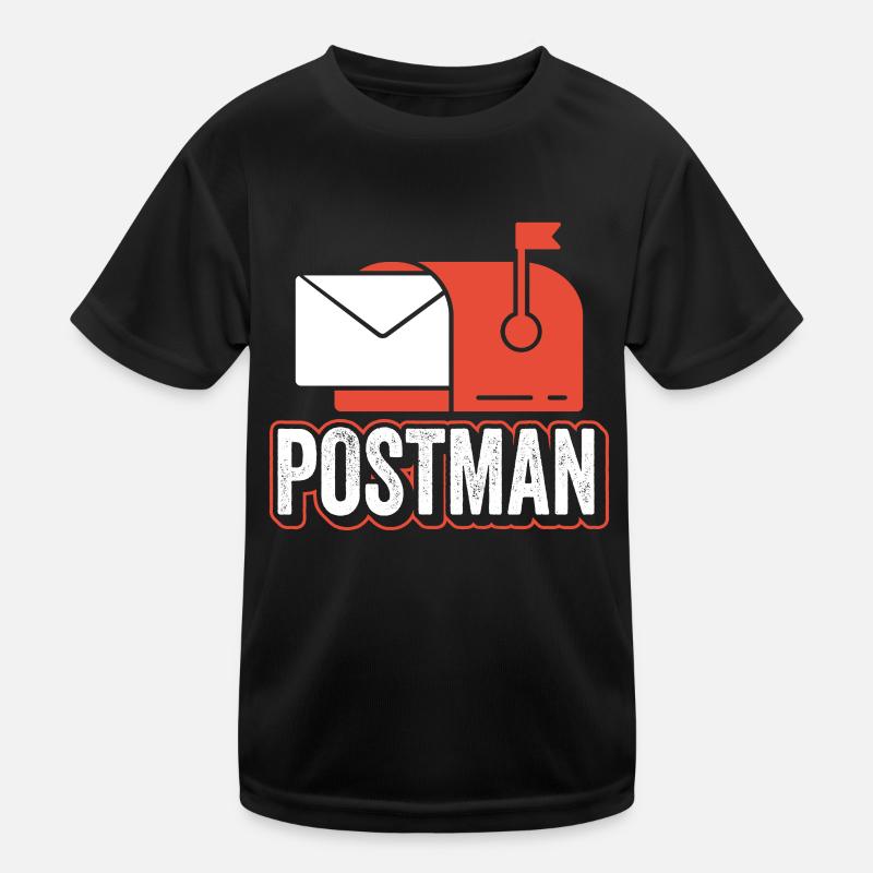 Postman Postman Delivery Courier Parcel Service Kids Functional T-Shirt