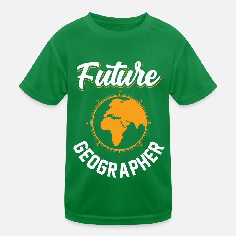 Future Geography Student Geography Kids Functional T-Shirt