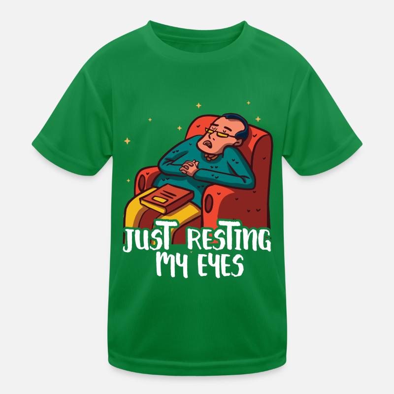 I Rest Only My Eyes From Father Papa Papi Kids Functional T-Shirt