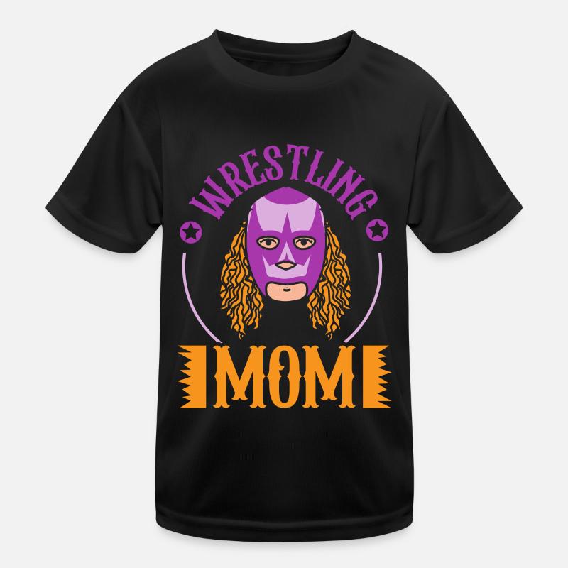 Ringen Mama Ringsport Wrestler Ringer Ringkampf Kinder Funktions-T-Shirt