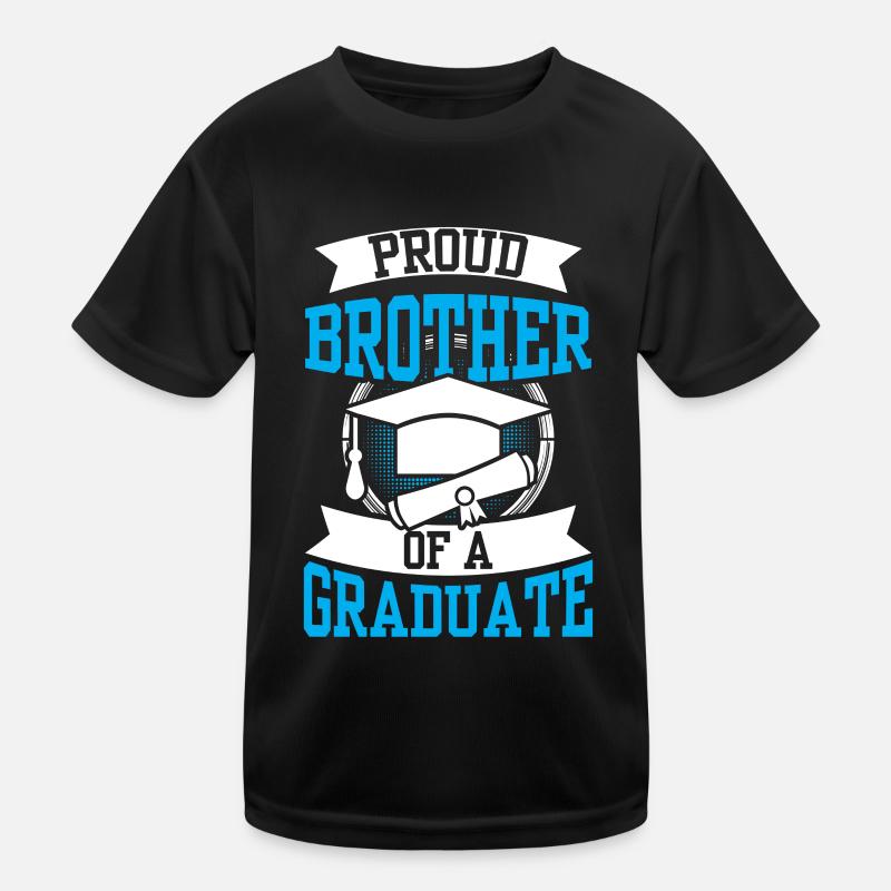Stolzer Bruder Eines Absolventen Absolvent Kinder Funktions-T-Shirt