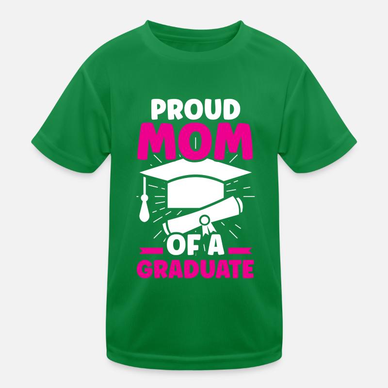 Stolze Mutter Eines Absolventen Abschluss Kinder Funktions-T-Shirt