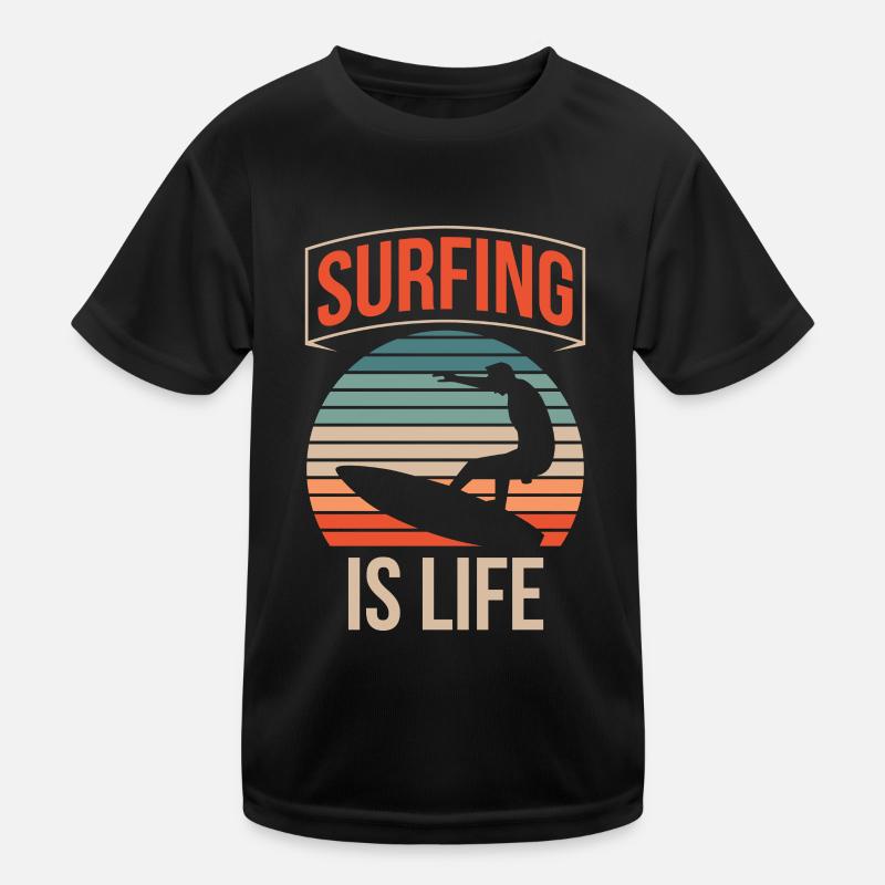 Le surf, c’est la vie Surfboard Surf Surfer T-shirt sport Enfant