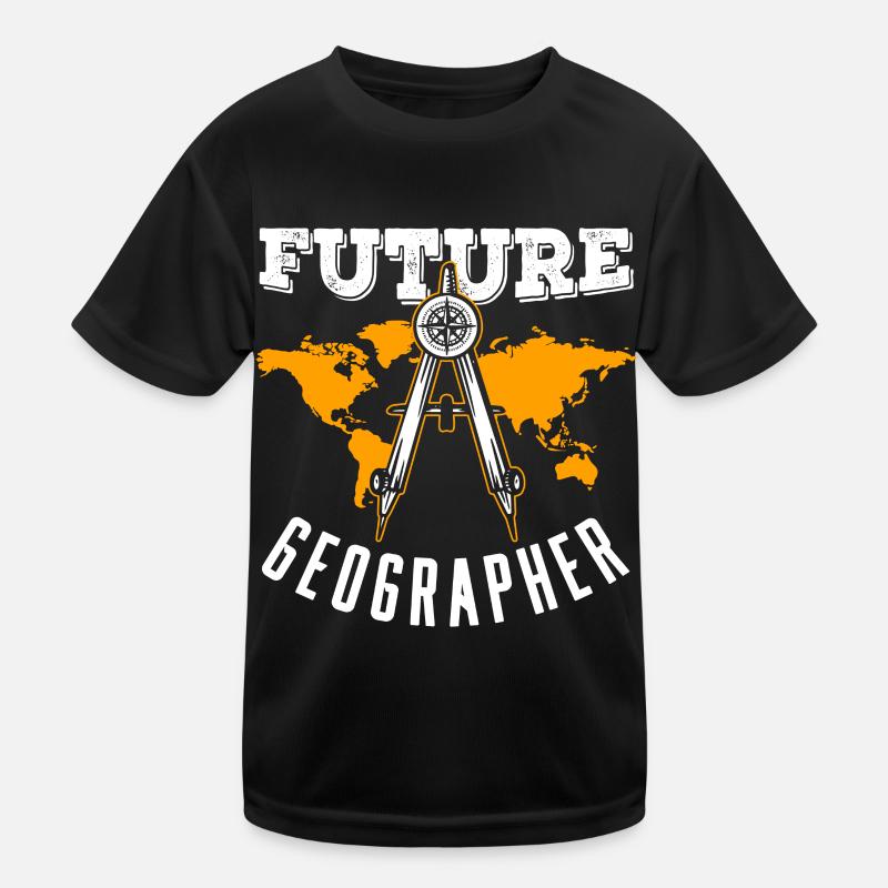Future Geography Student Geography Kids Functional T-Shirt