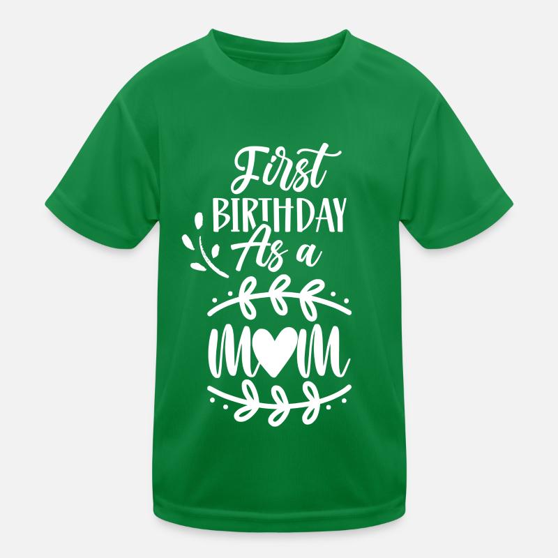 Erster Geburtstag Als Mutter Party Mama Mami Kinder Funktions-T-Shirt