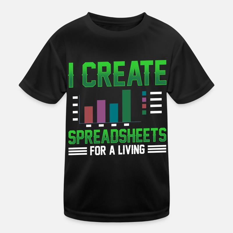 Ich Erstelle Beruflich Spreadsheets Spreadsheet Kinder Funktions-T-Shirt
