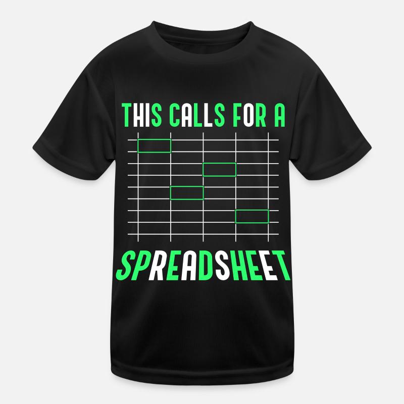 This Requires A Spreadsheet Accountant Table Kids Functional T-Shirt