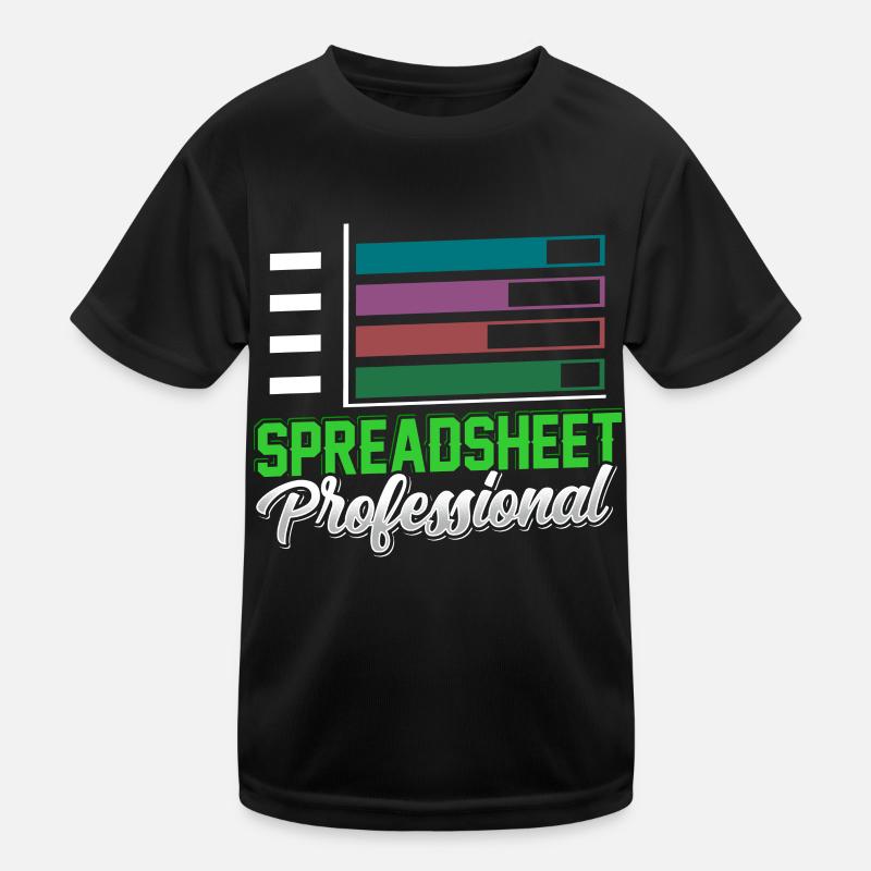 Spreadsheet Profi Buchhalter Tabelle Arbeit Kinder Funktions-T-Shirt