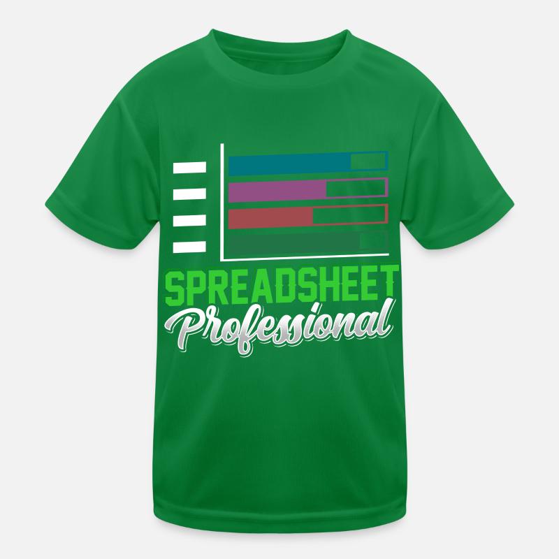 Spreadsheet Profi Buchhalter Tabelle Arbeit Kinder Funktions-T-Shirt