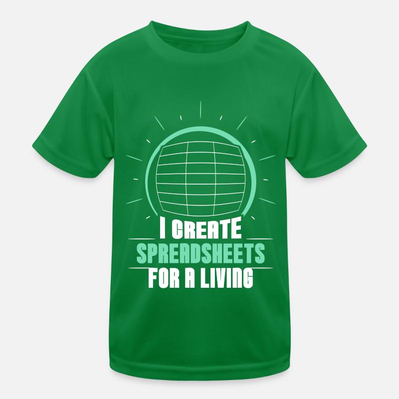 Ich Erstelle Beruflich Spreadsheets Spreadsheet Kinder Funktions-T-Shirt