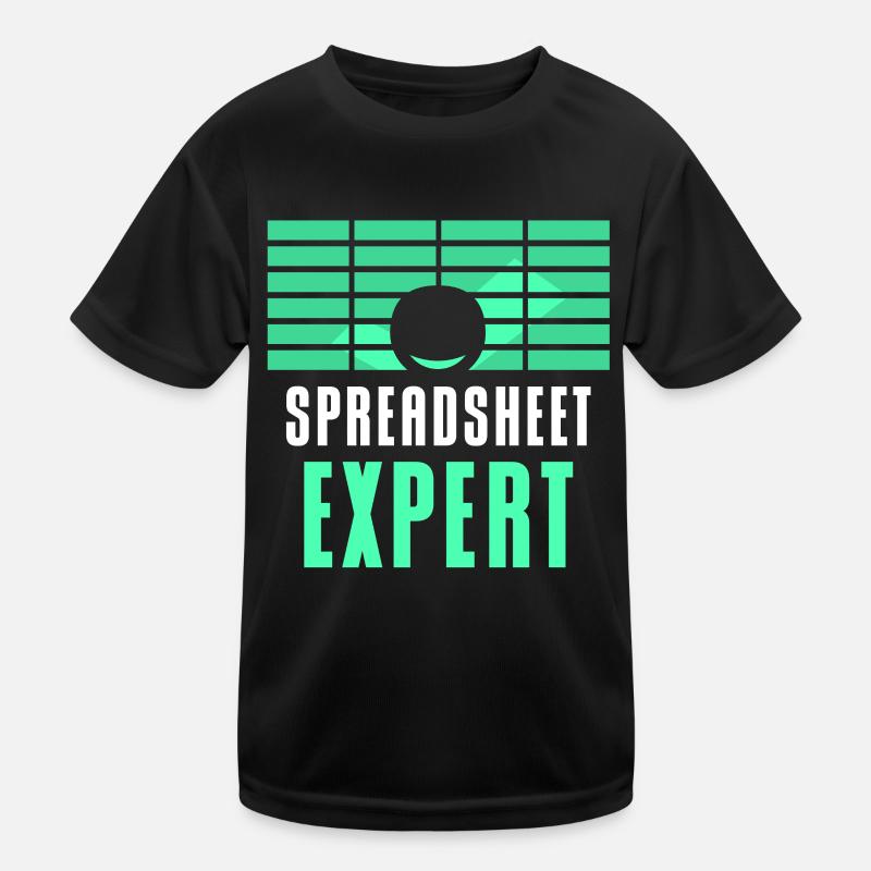 Spreadsheet Experte Buchhalter Tabelle Arbeit Kinder Funktions-T-Shirt
