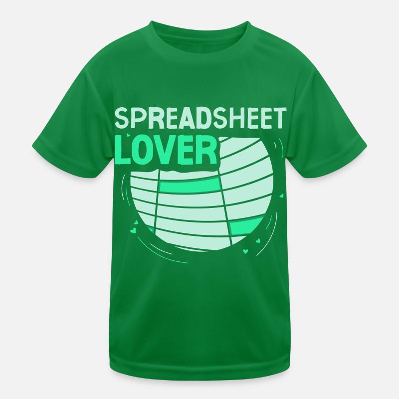 Liebhaber Von Spreadsheets Spreadsheet Tabelle Kinder Funktions-T-Shirt