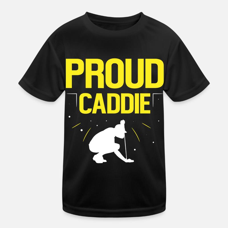 Stolzer Caddie Golfer Golf Beruf Golfen Kinder Funktions-T-Shirt
