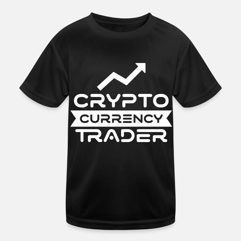 Kryptowährungs Händler Crypto Trader Krypto - Kinder Funktions-T-Shirt - Schwarz
