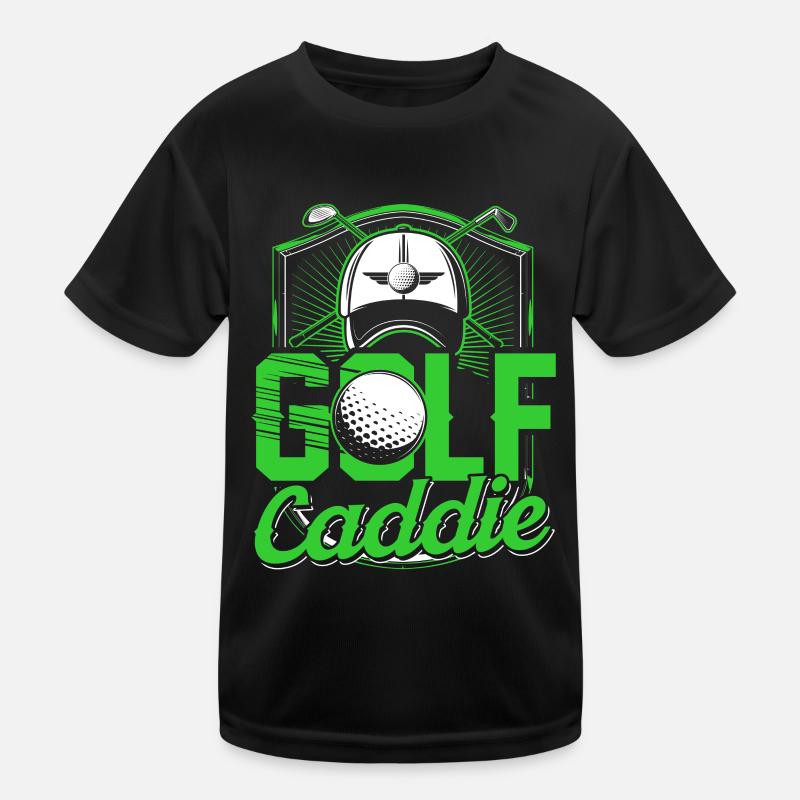 Golf Caddie Profession Golfing Golfer Kids Functional T-Shirt